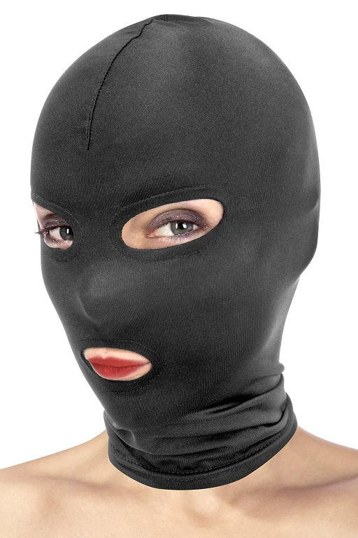 Maska z otworami na oczy i usta – elastyczny spandex — zdjęcie 3