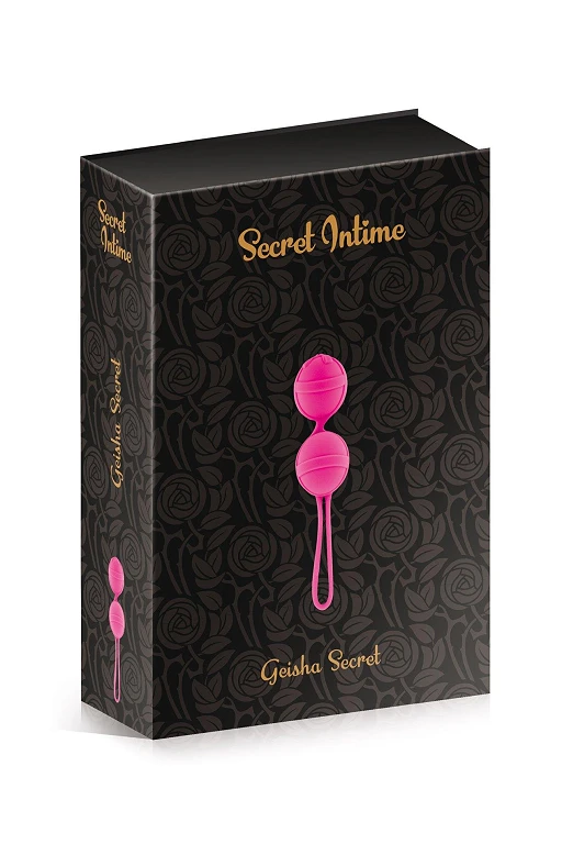 Kulki gejszy Geisha Fuchsia – silikonowe, teksturowane — zdjęcie 2