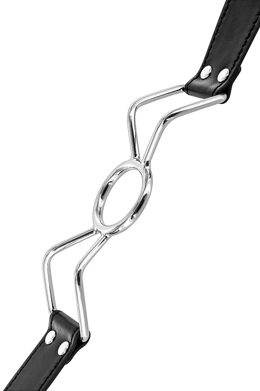 Knebel spider – otwarty ustnik, czarny, regulacja 40–56 cm — zdjęcie 3