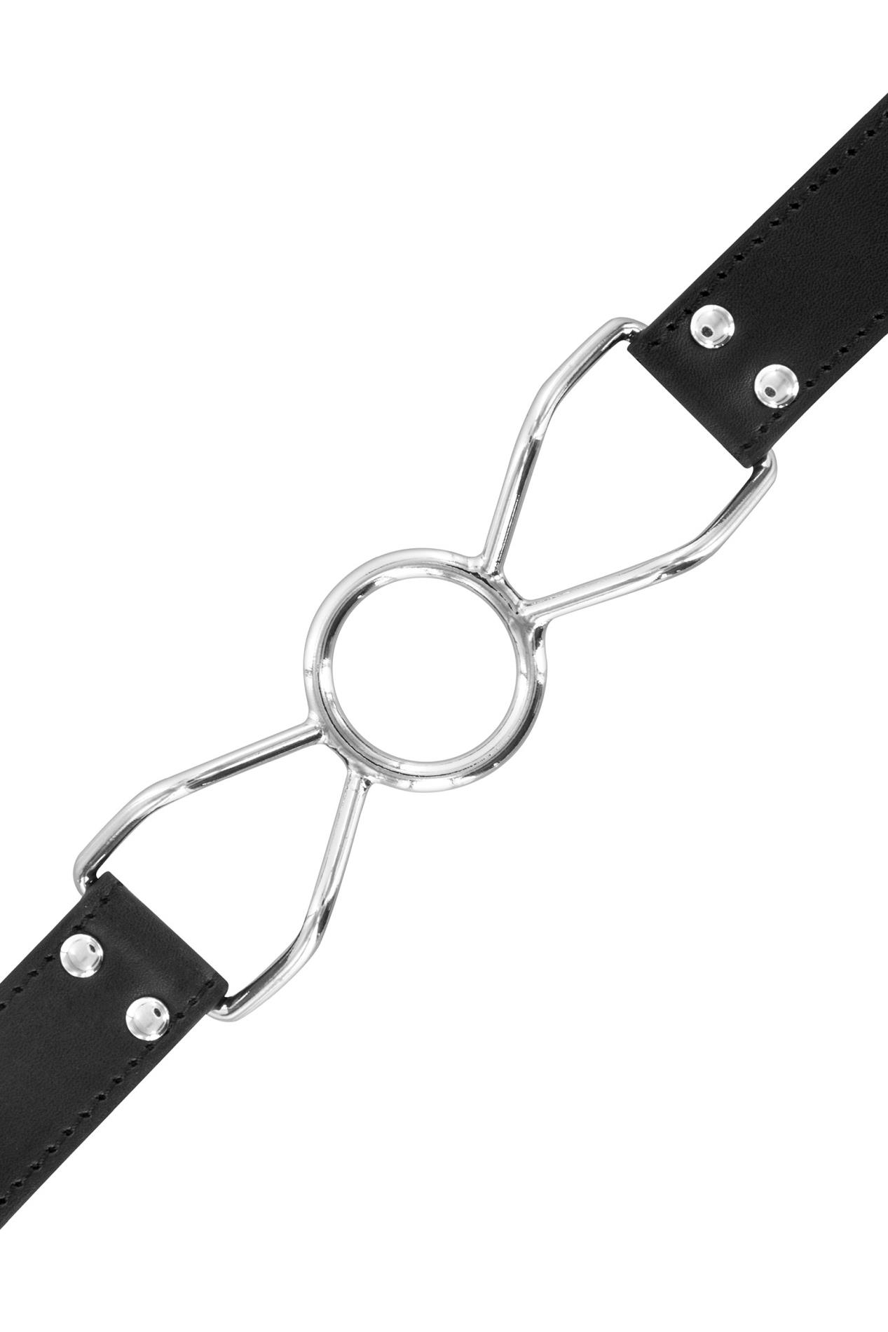 Knebel spider – otwarty ustnik, czarny, regulacja 40–56 cm — zdjęcie 4