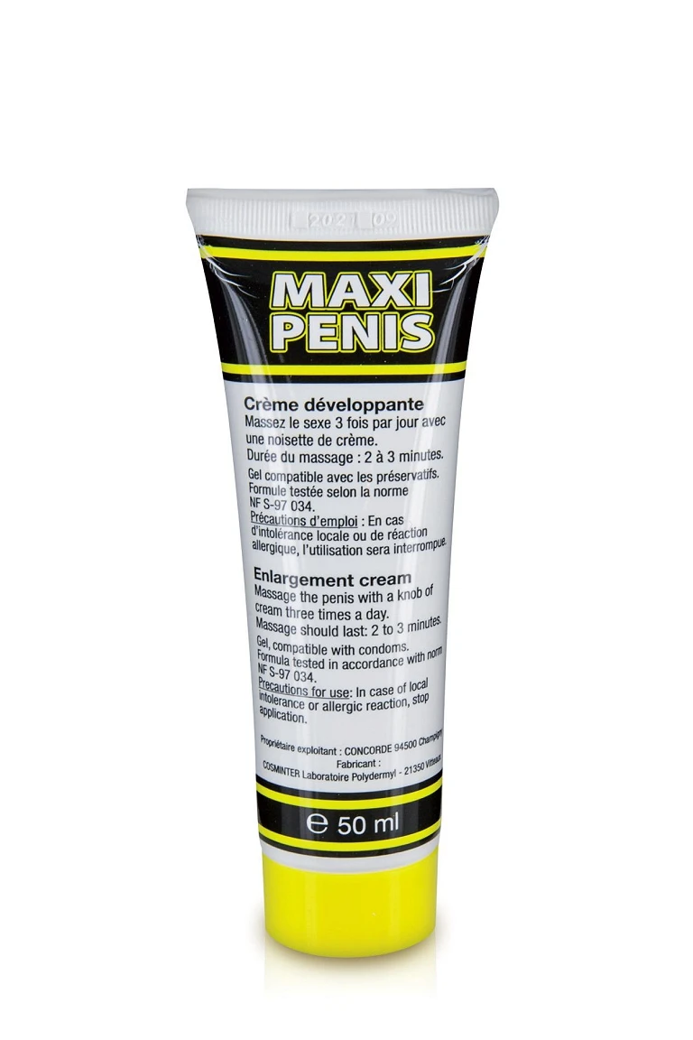 Krem do masażu penisa Maxi Penis – 50 ml, bez parabenów