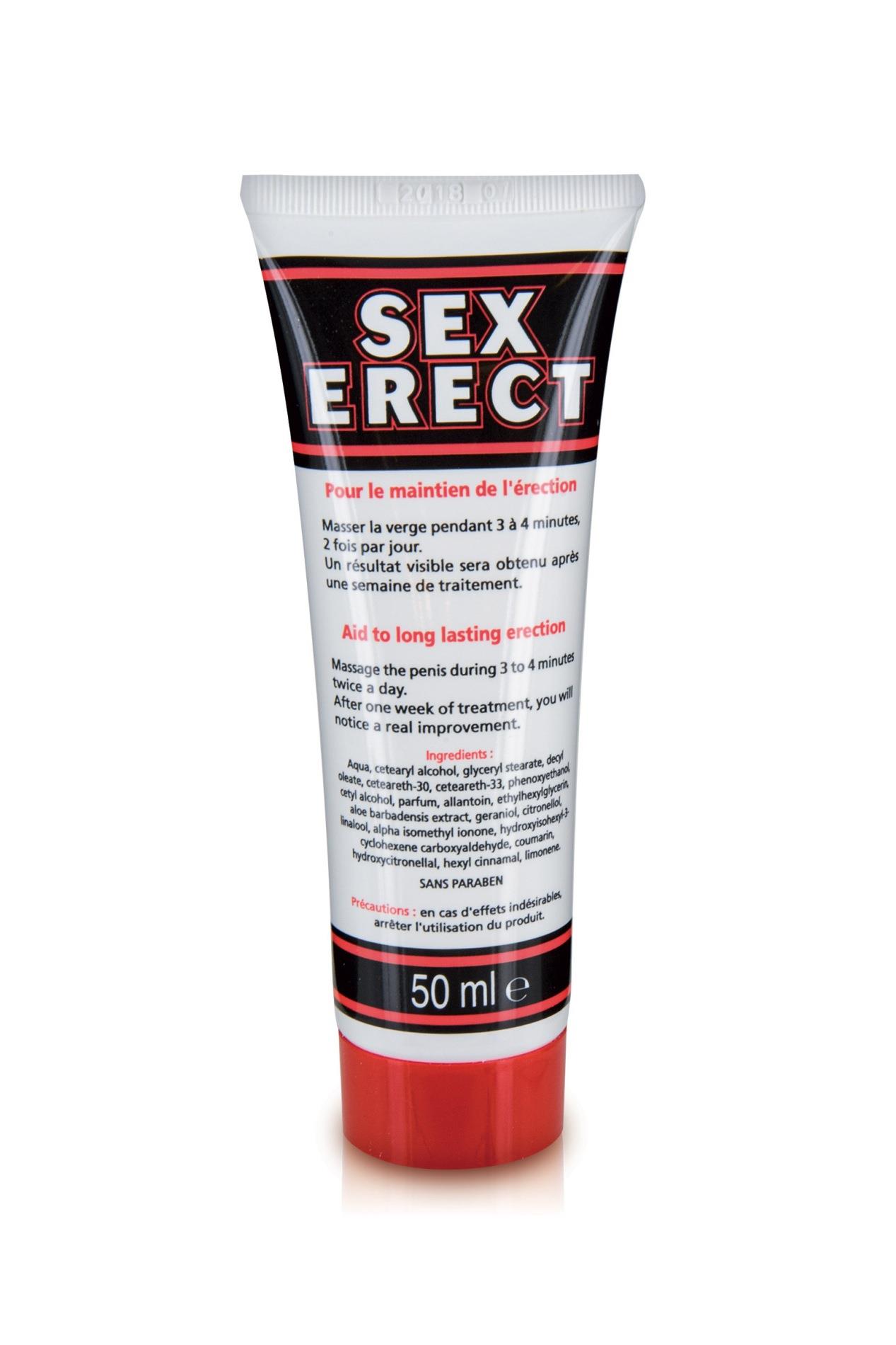 Krem intymny dla mężczyzn Sex Erect – aloes i alantoina, 50 ml — zdjęcie 1