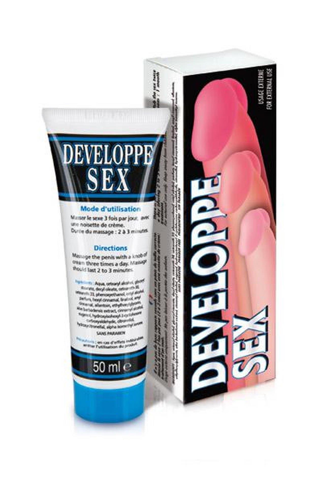 Krem do masażu penisa Developpe Sex - 50 ml, aloes i alantoina — zdjęcie 2