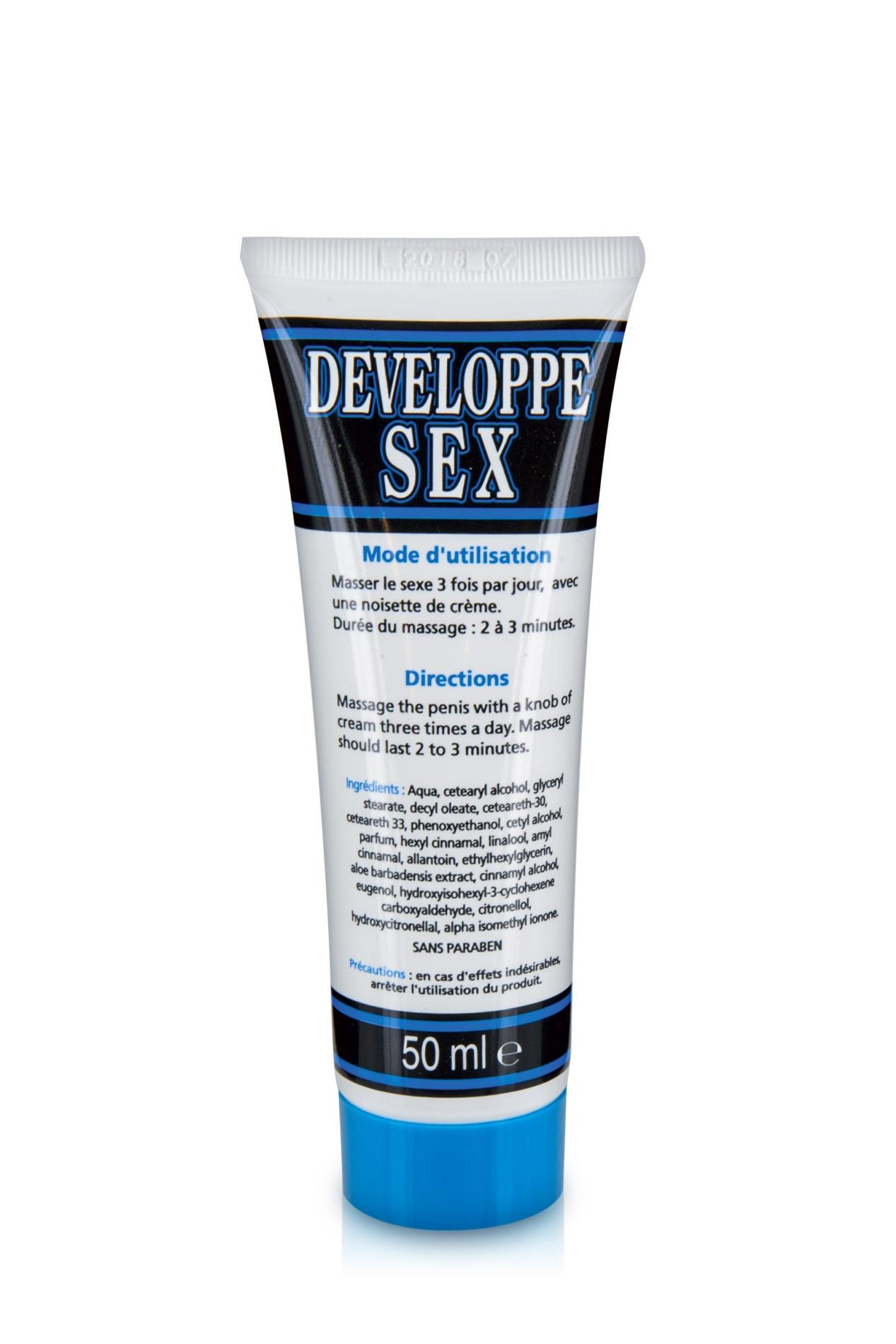 Krem do masażu penisa Developpe Sex - 50 ml, aloes i alantoina — zdjęcie 1