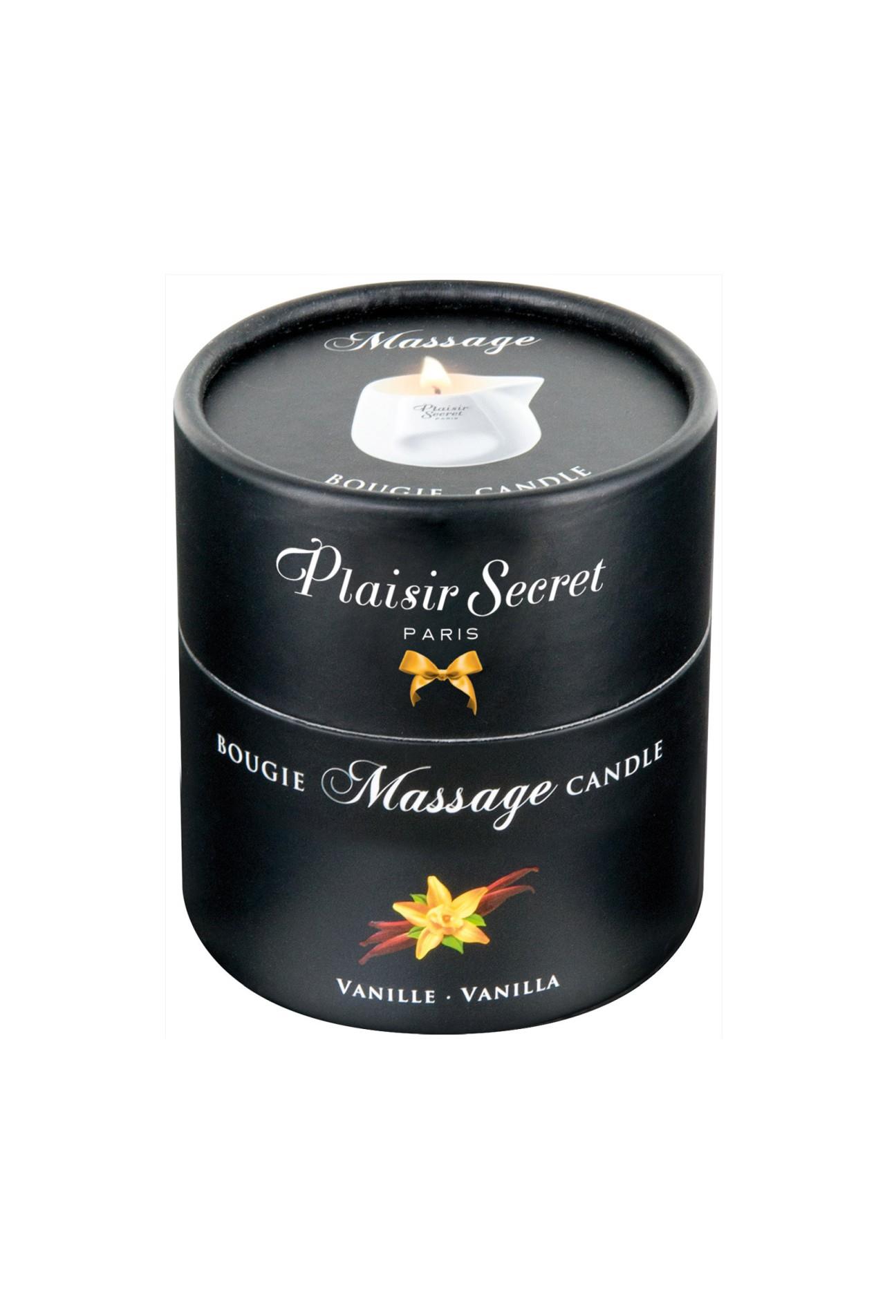 Świeca do masażu Vanilla – naturalny wosk, 80 ml — zdjęcie 2