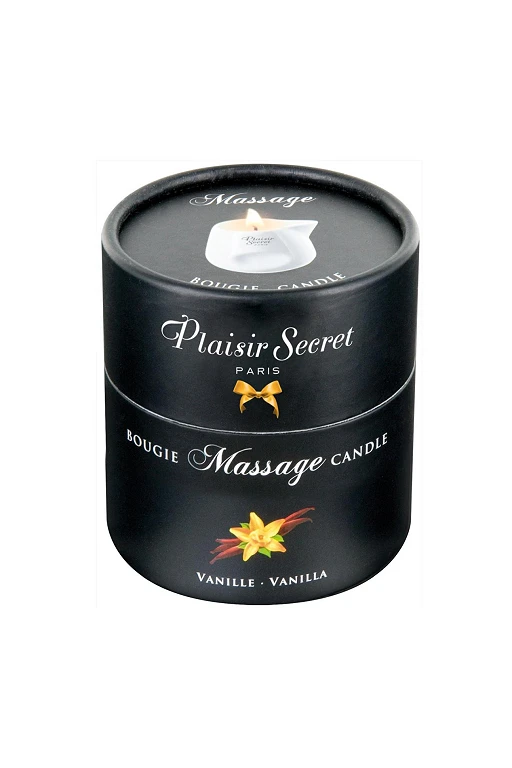 Świeca do masażu Vanilla – naturalny wosk, 80 ml — zdjęcie 2