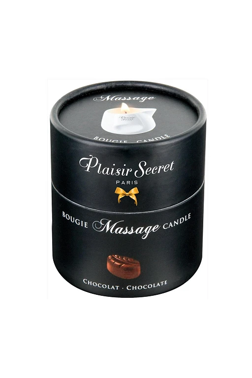 Świeca do masażu Chocolate – 80 ml, roślinny wosk — zdjęcie 2