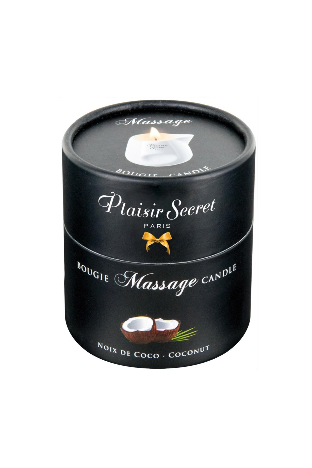 Świeca do masażu Coconut – 100% wosk roślinny, 80 ml — zdjęcie 2