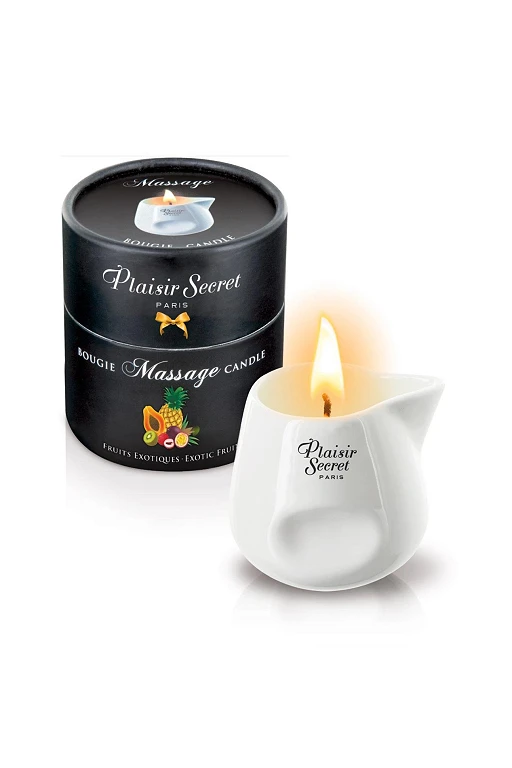 Świeca do masażu Exotic Fruits – 80 ml, dzióbek do nalewania