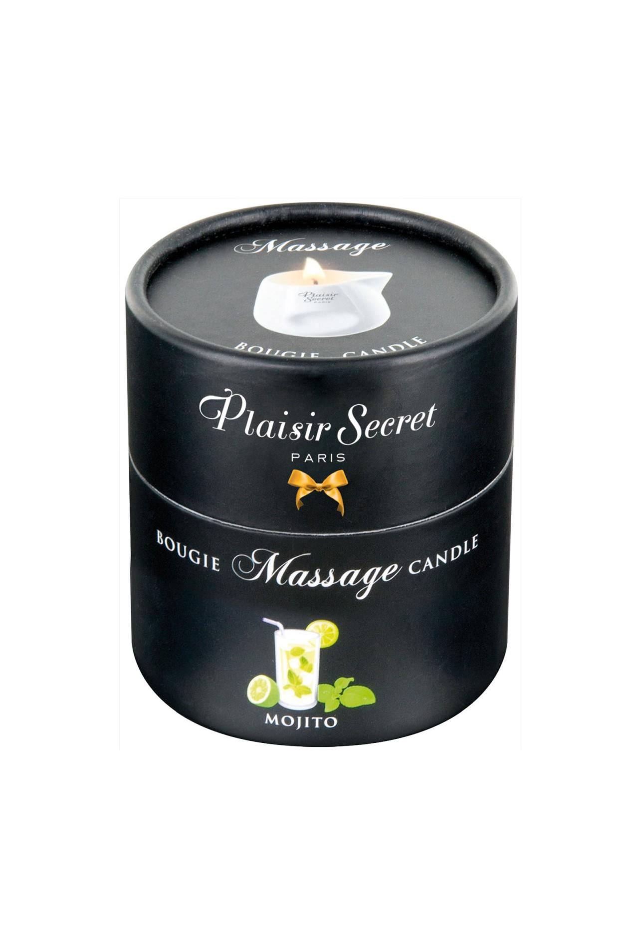 Świeca do masażu Mojito – naturalny wosk, 80 ml — zdjęcie 2