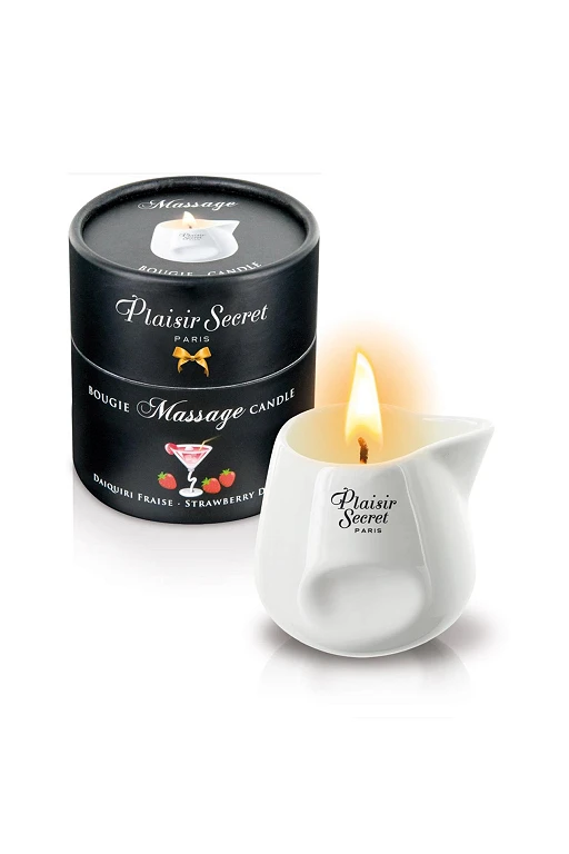 Świeca do masażu Daiquiri Fraise 80 ml – ceramiczny dzbanuszek