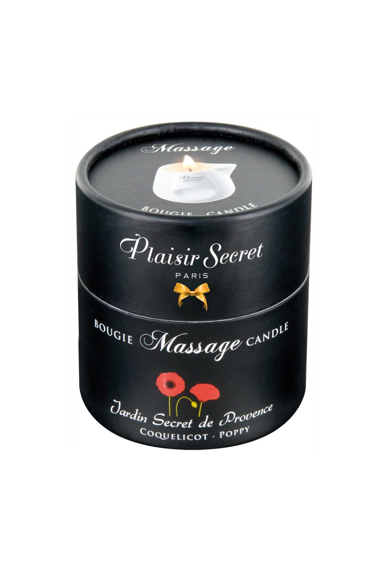 Świeca do masażu Poppy – 100% wosk roślinny, 80 ml — zdjęcie 2