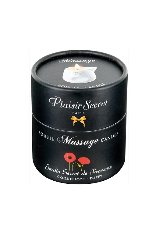 Świeca do masażu Poppy – 100% wosk roślinny, 80 ml — zdjęcie 2