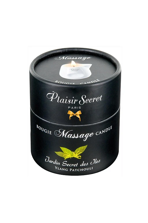 Świeca do masażu Ylang Patchouli – naturalny wosk, 80 ml — zdjęcie 2