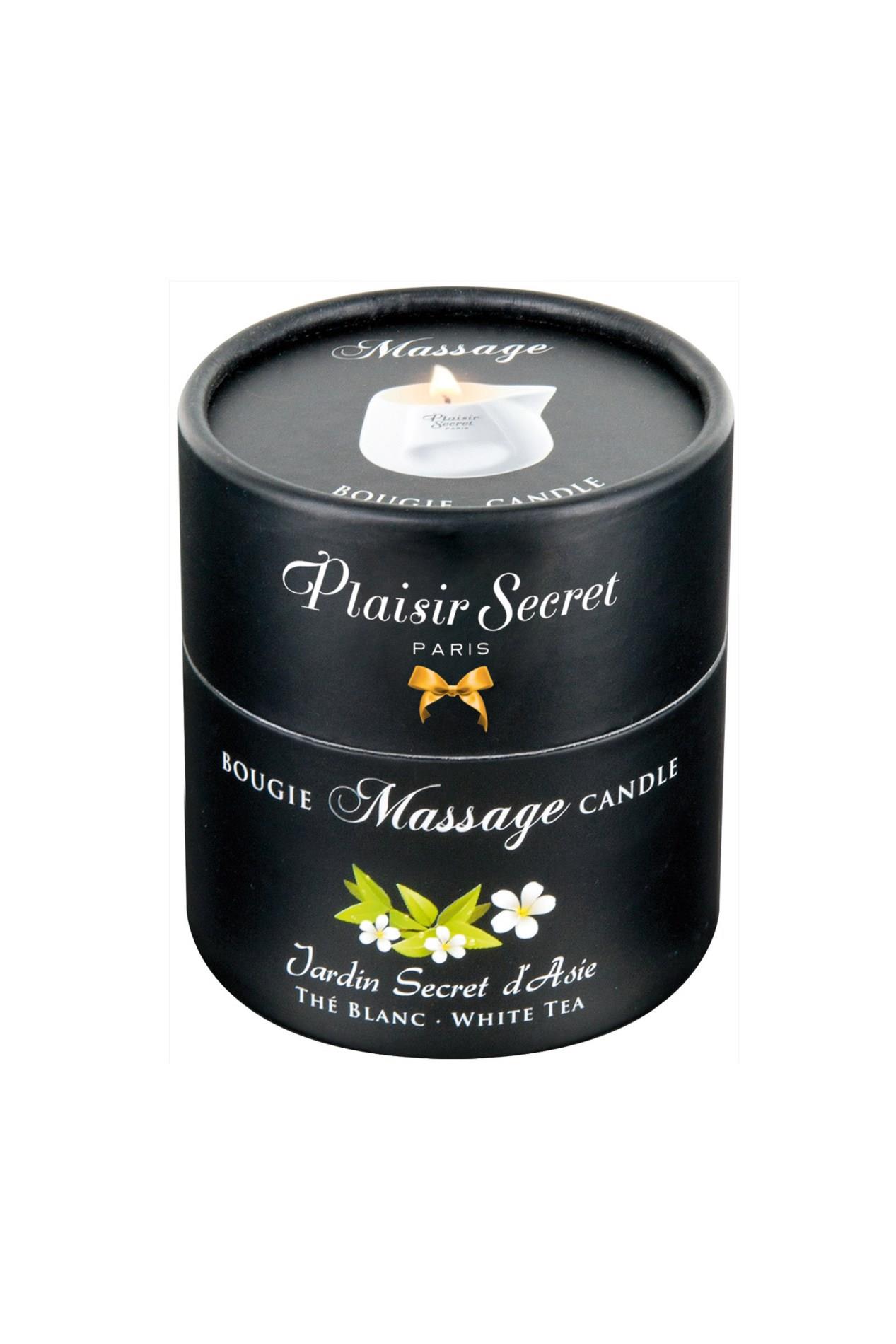 Świeca do masażu White Tea – 80 ml, ceramiczny dzbanuszek — zdjęcie 2