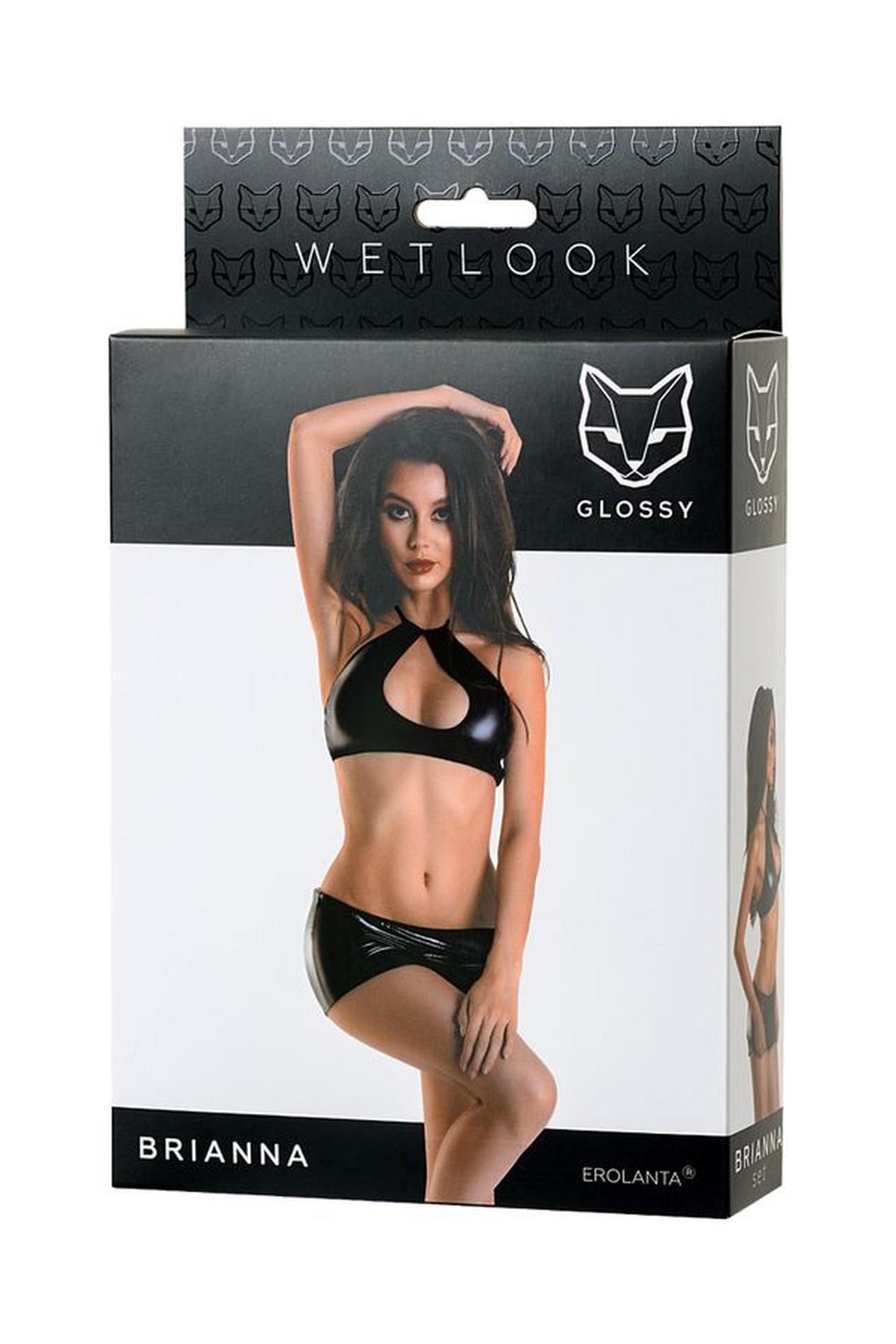 Komplet wetlook Brianna – czarny, M — zdjęcie 5
