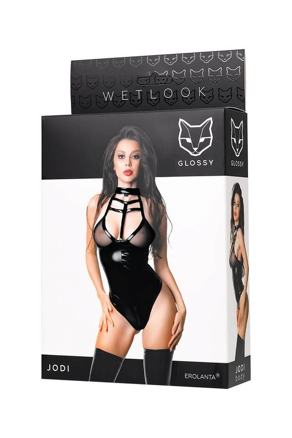 Body Jodi - czarne Wetlook, M — zdjęcie 7