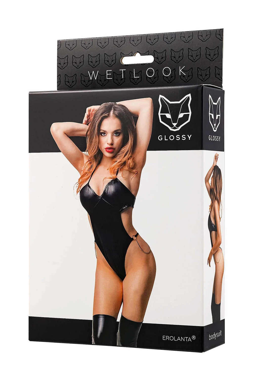 Body Reina - czarne wetlook S — zdjęcie 4