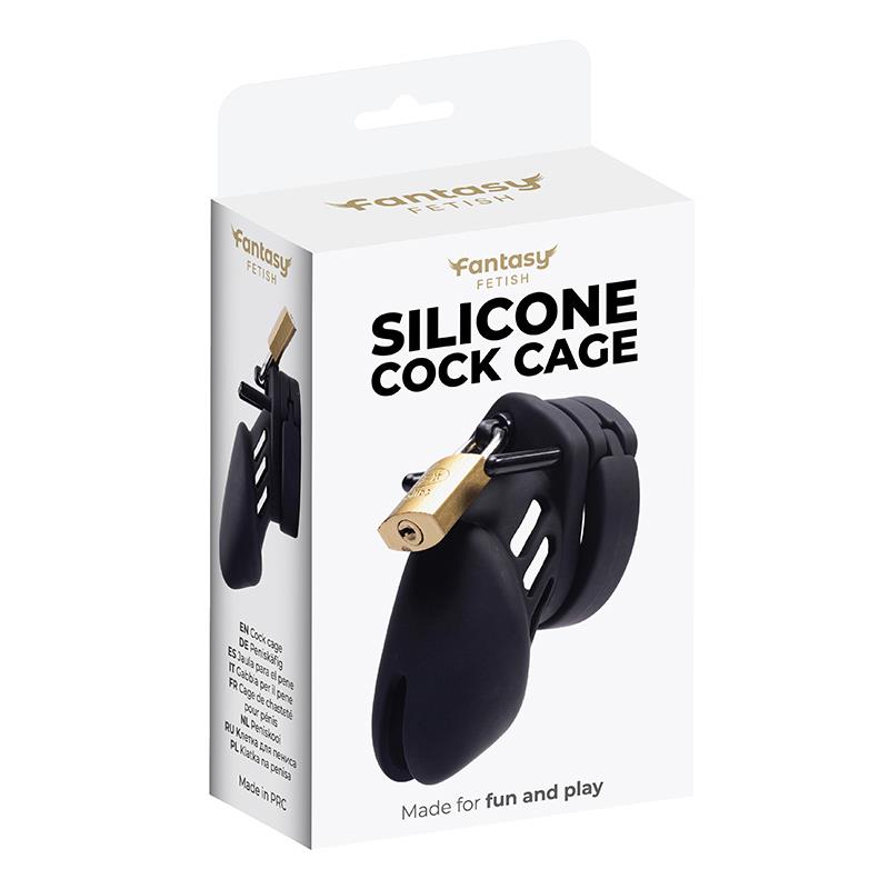 Klatka na penisa Silicone Cock Cage – silikon, 4 pierścienie — zdjęcie 11