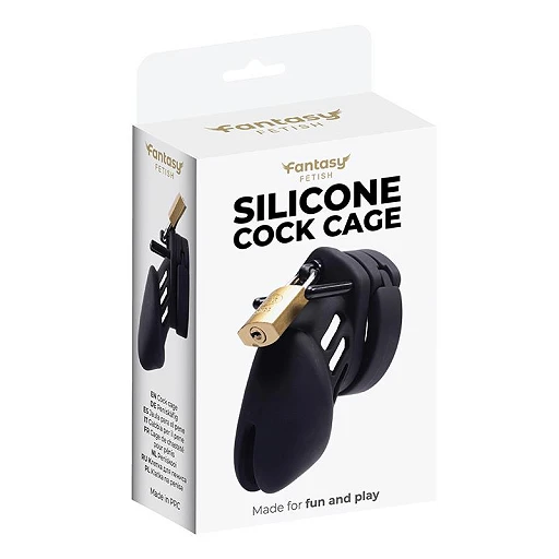 Klatka na penisa Silicone Cock Cage – silikon, 4 pierścienie — zdjęcie 11