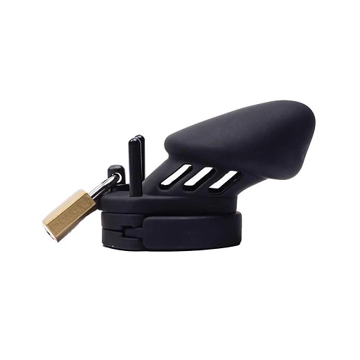 Klatka na penisa Silicone Cock Cage – silikon, 4 pierścienie — zdjęcie 4