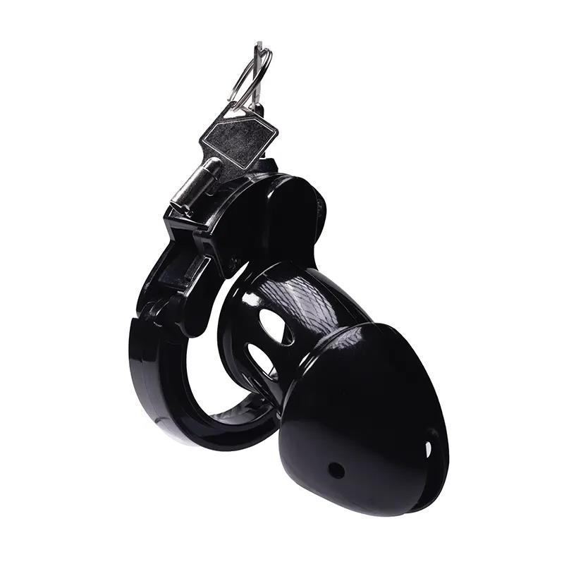Klatka na penisa Advanced Locking Mechanism – ABS, 8 × 3,5 cm — zdjęcie 4