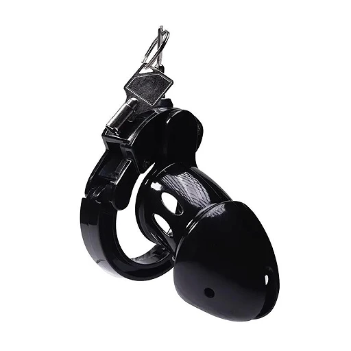 Klatka na penisa Advanced Locking Mechanism – ABS, 8 × 3,5 cm — zdjęcie 4
