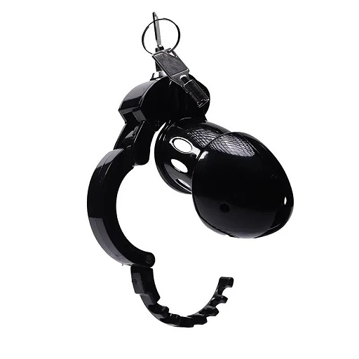 Klatka na penisa Advanced Locking Mechanism – ABS, 8 × 3,5 cm — zdjęcie 5