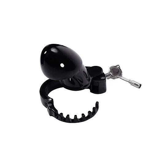 Klatka na penisa Advanced Locking Mechanism – ABS, 8 × 3,5 cm — zdjęcie 6