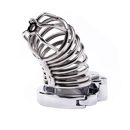 Klatka na penisa Stainless Steel 1 – stal nierdzewna, kłódka — zdjęcie 3