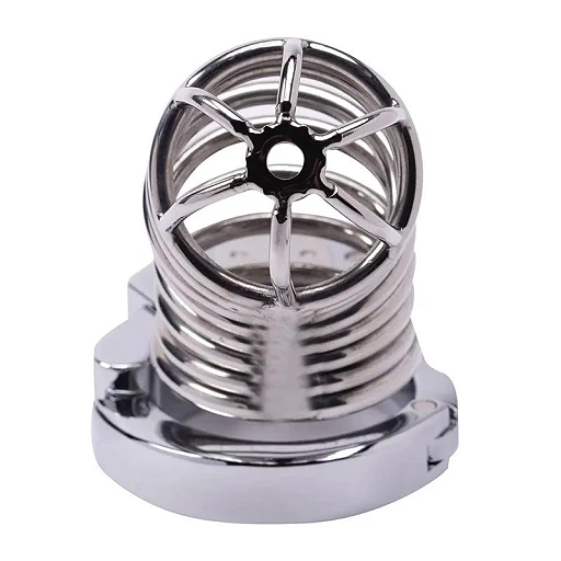 Klatka na penisa Stainless Steel 1 – stal nierdzewna, kłódka — zdjęcie 4
