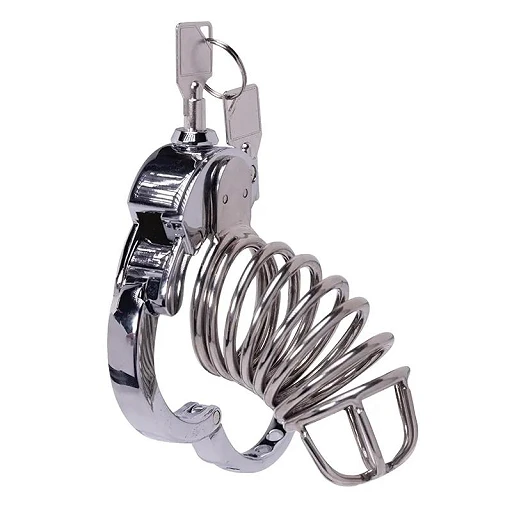 Klatka na penisa Stainless Steel 1 – stal nierdzewna, kłódka — zdjęcie 7