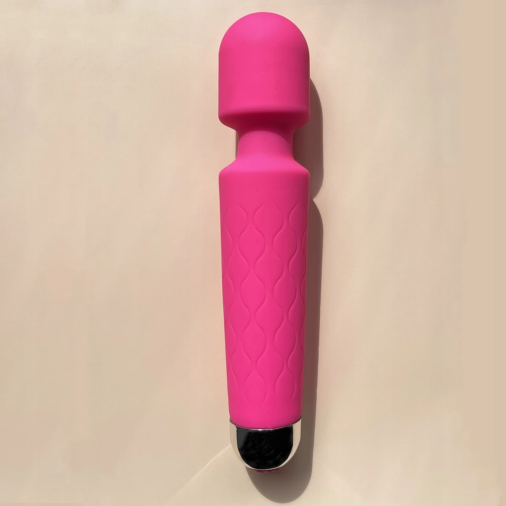 Wibrator Magic Wand Damski Mikrofon Masażer Łechtaczki 20 Trybów USB Mocny – Różowy
