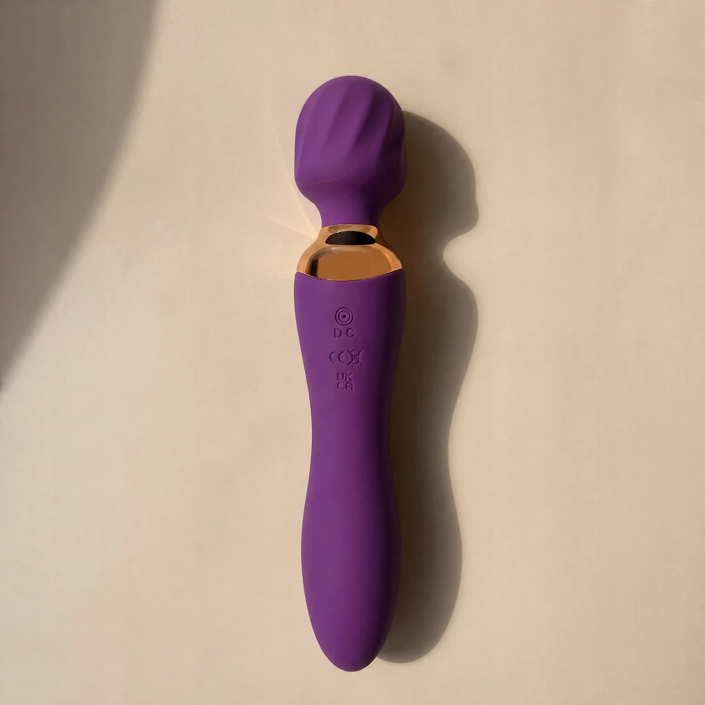 Wibrator Damski Stymulator Masażer Łechtaczki Dwustronny Maly Punkt G USB – Fioletowy