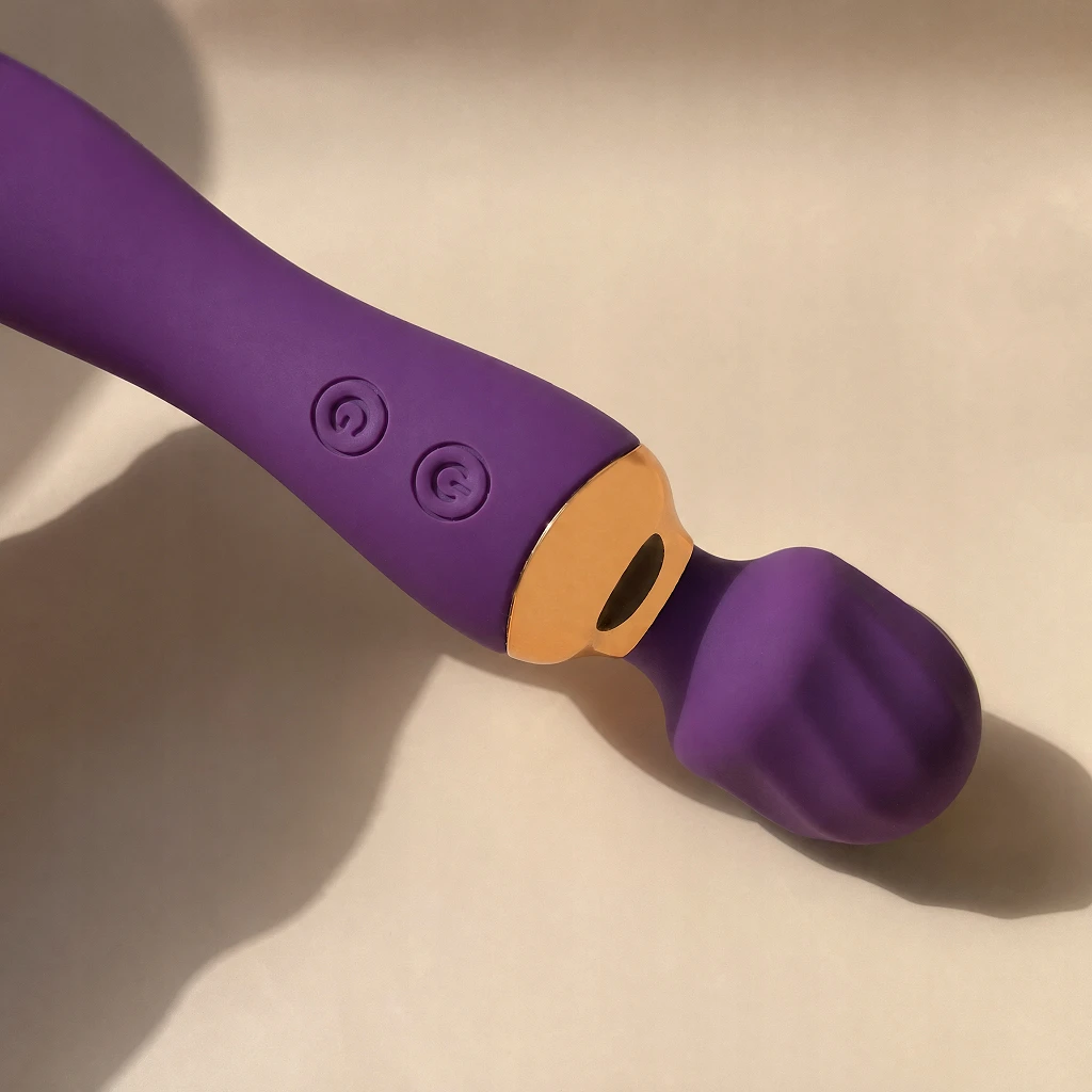 Wibrator Damski Stymulator Masażer Łechtaczki Dwustronny Maly Punkt G USB – Fioletowy