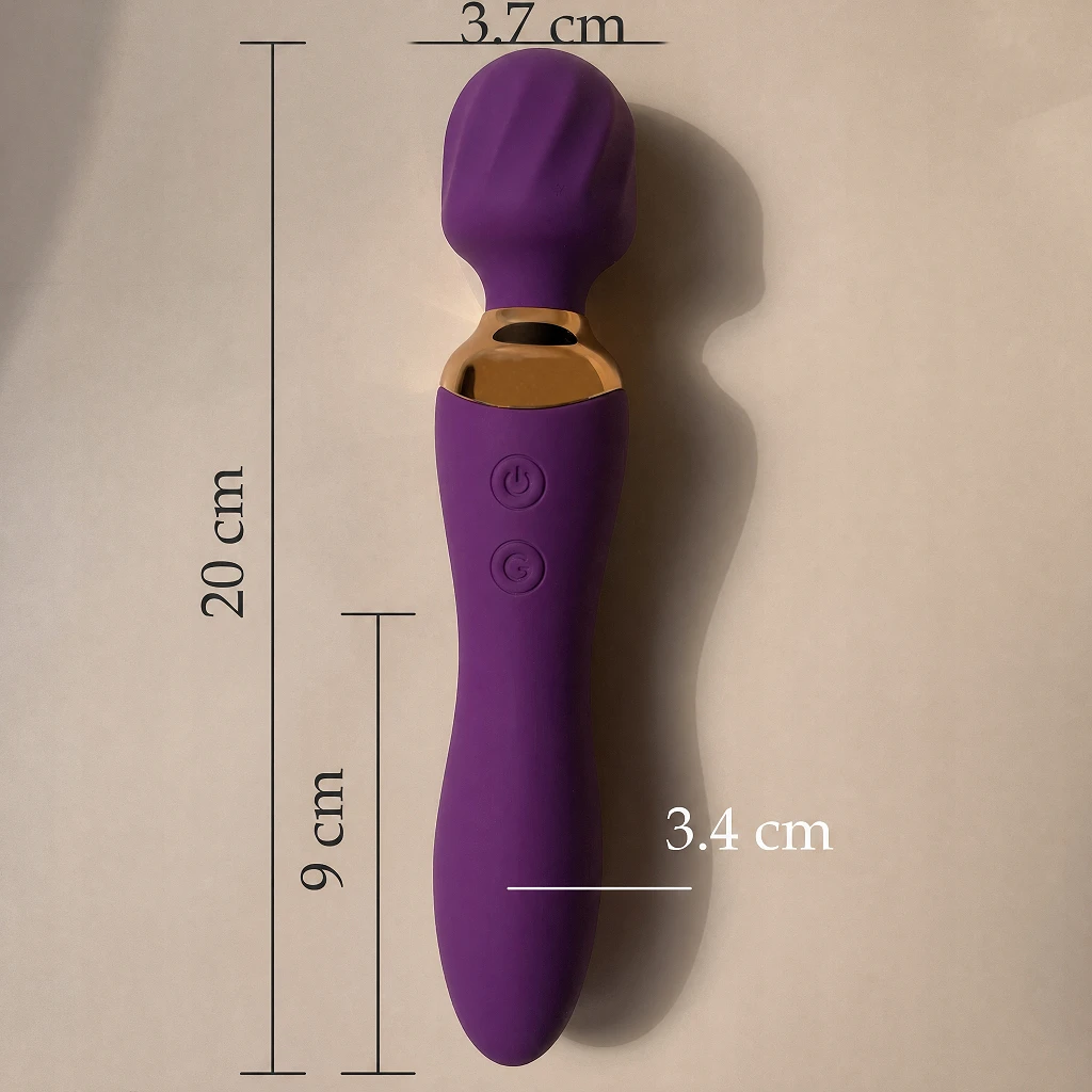 Wibrator Damski Stymulator Masażer Łechtaczki Dwustronny Maly Punkt G USB – Fioletowy