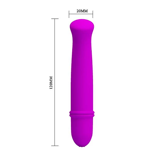 Mini wibrator Antony – 10 trybów, silikon, zakrzywiona główka — zdjęcie 5