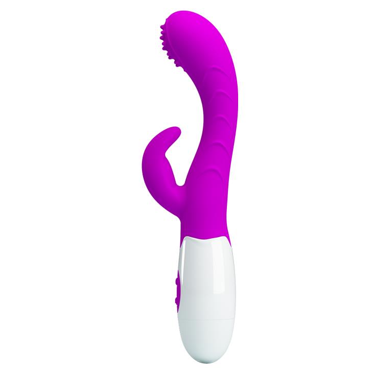 Wibrator króliczek Bruno – 7 trybów, silikon, 20 cm — zdjęcie 2