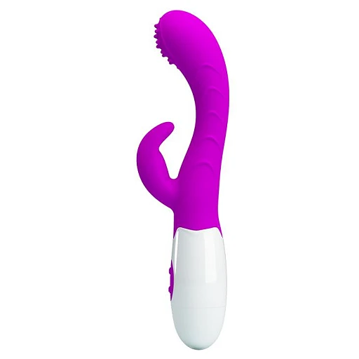 Wibrator króliczek Bruno – 7 trybów, silikon, 20 cm — zdjęcie 2