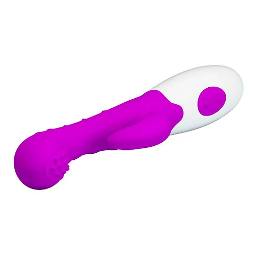 Wibrator króliczek Bruno – 7 trybów, silikon, 20 cm — zdjęcie 3