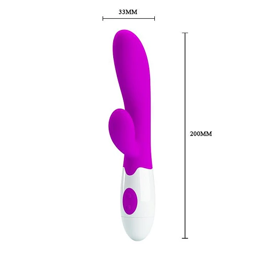 Wibrator króliczek Alvis – 30 trybów, silikon, 20 cm — zdjęcie 5