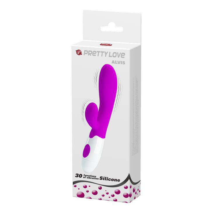 Wibrator króliczek Alvis – 30 trybów, silikon, 20 cm — zdjęcie 8