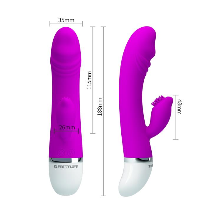 Wibrator króliczek David – 30 trybów, silikon, 18,8 cm — zdjęcie 5
