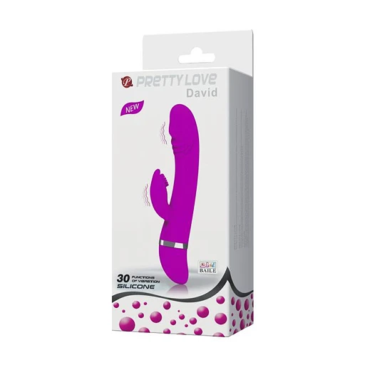 Wibrator króliczek David – 30 trybów, silikon, 18,8 cm — zdjęcie 8