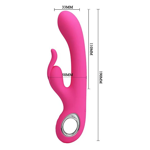 Wibrator króliczek Carina – 7 trybów, silikon, USB — zdjęcie 4