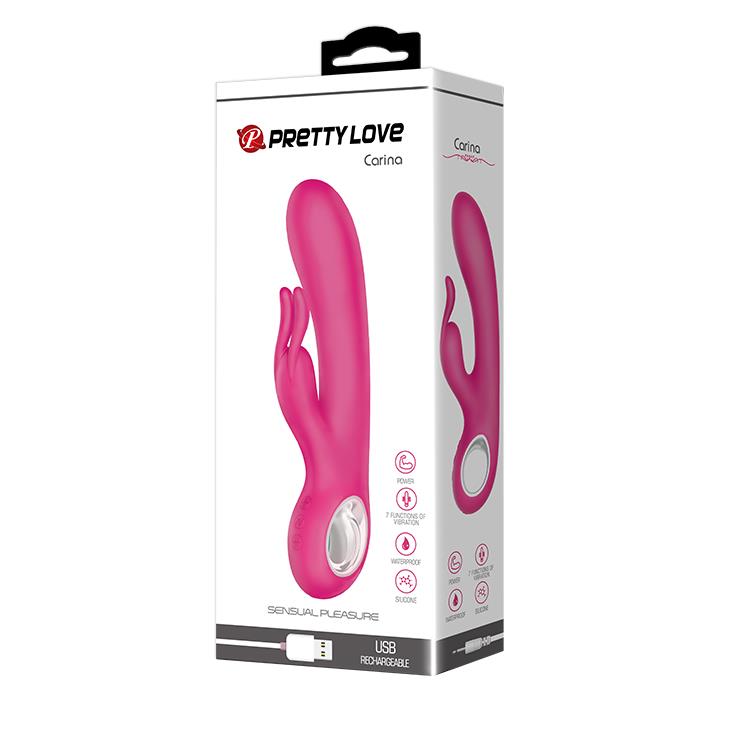 Wibrator króliczek Carina – 7 trybów, silikon, USB — zdjęcie 8