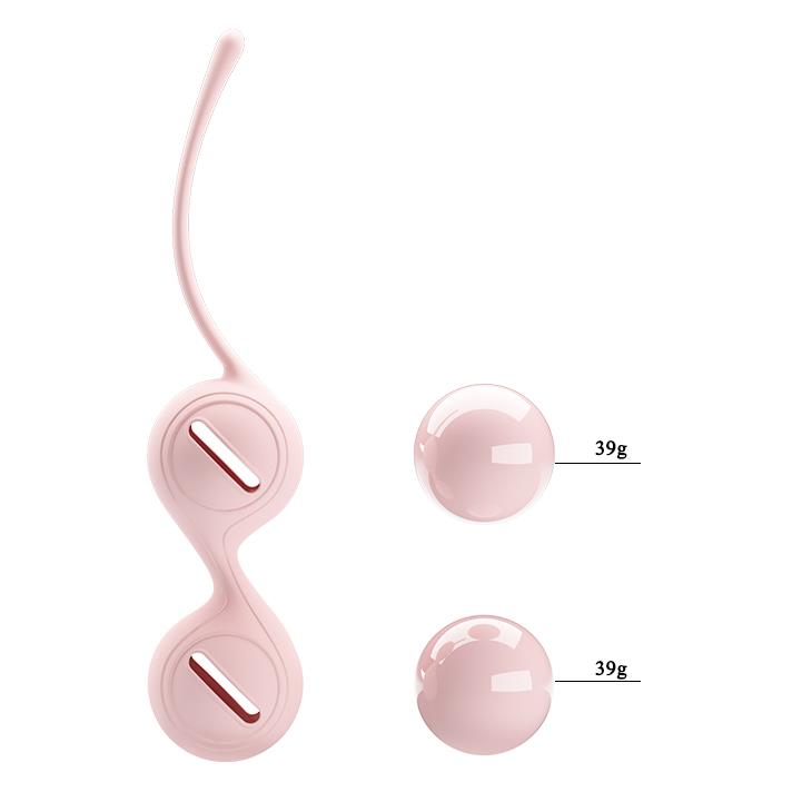 Kulki gejszy Kegel Tighten Up I – silikonowe, różowe — zdjęcie 5
