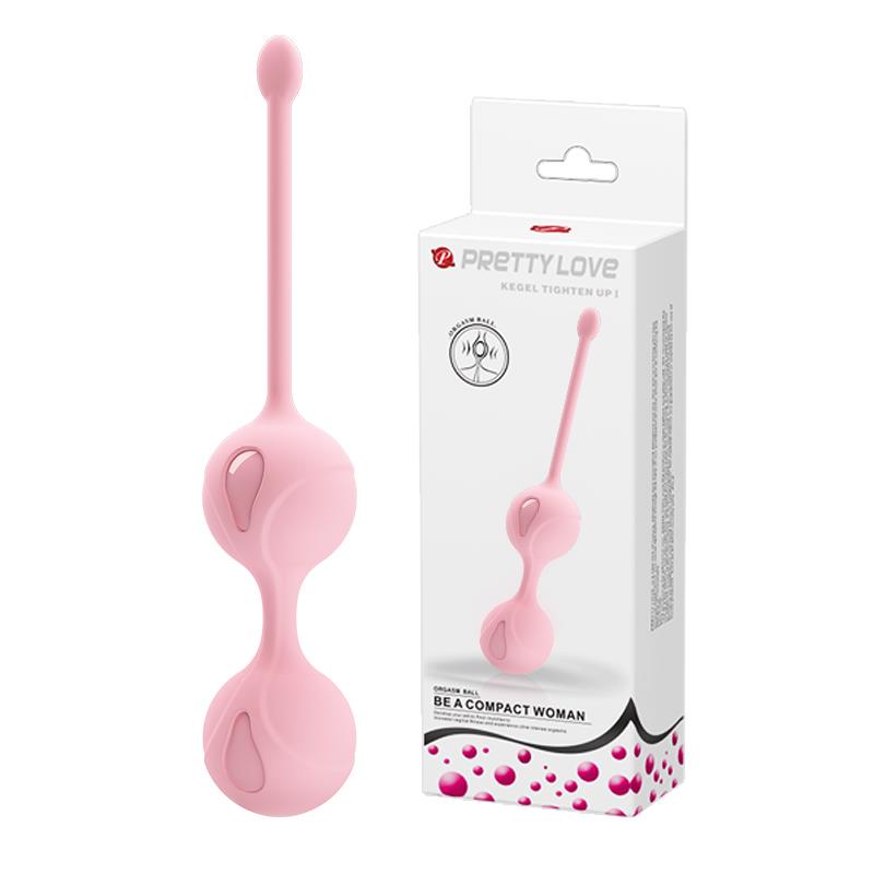 Kulki gejszy Kegel Tighten Up II - silikon, różowe — zdjęcie 1