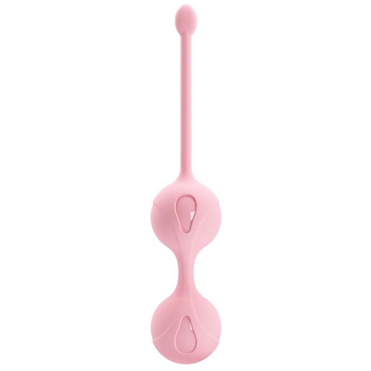 Kulki gejszy Kegel Tighten Up II - silikon, różowe — zdjęcie 3
