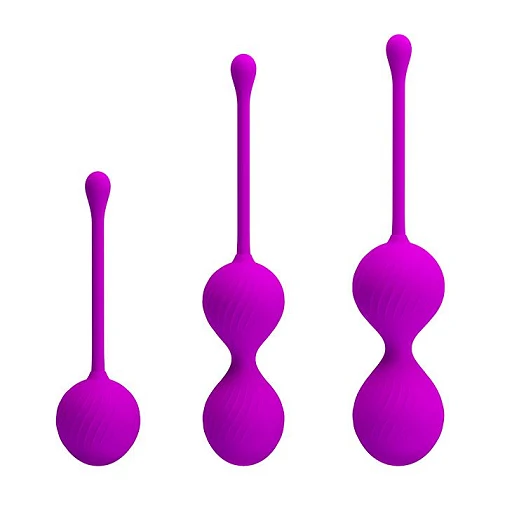 Zestaw kulek Kegel Ball Purple - zestaw 3 szt. — zdjęcie 2